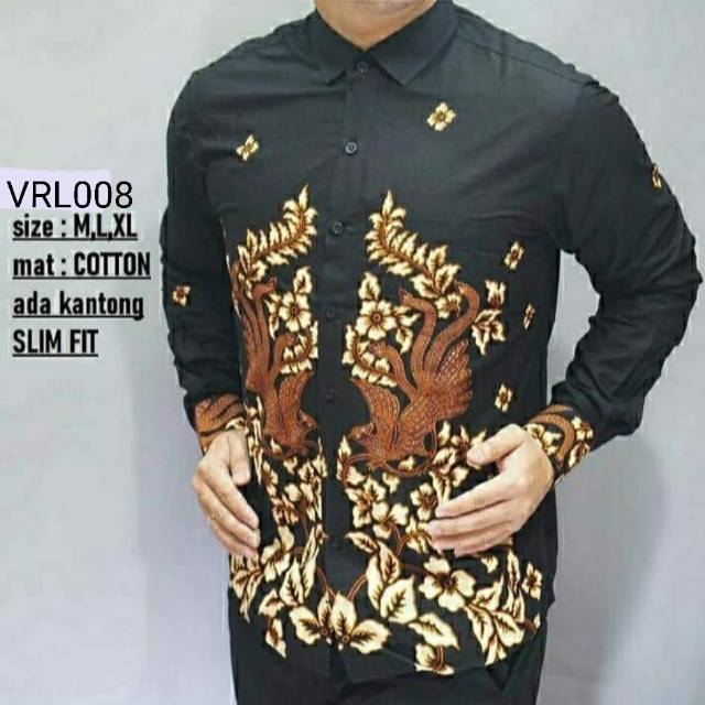 BATIK SLIMFIT PRIA BAHAN COTTON 40S PREMIUM CLASS