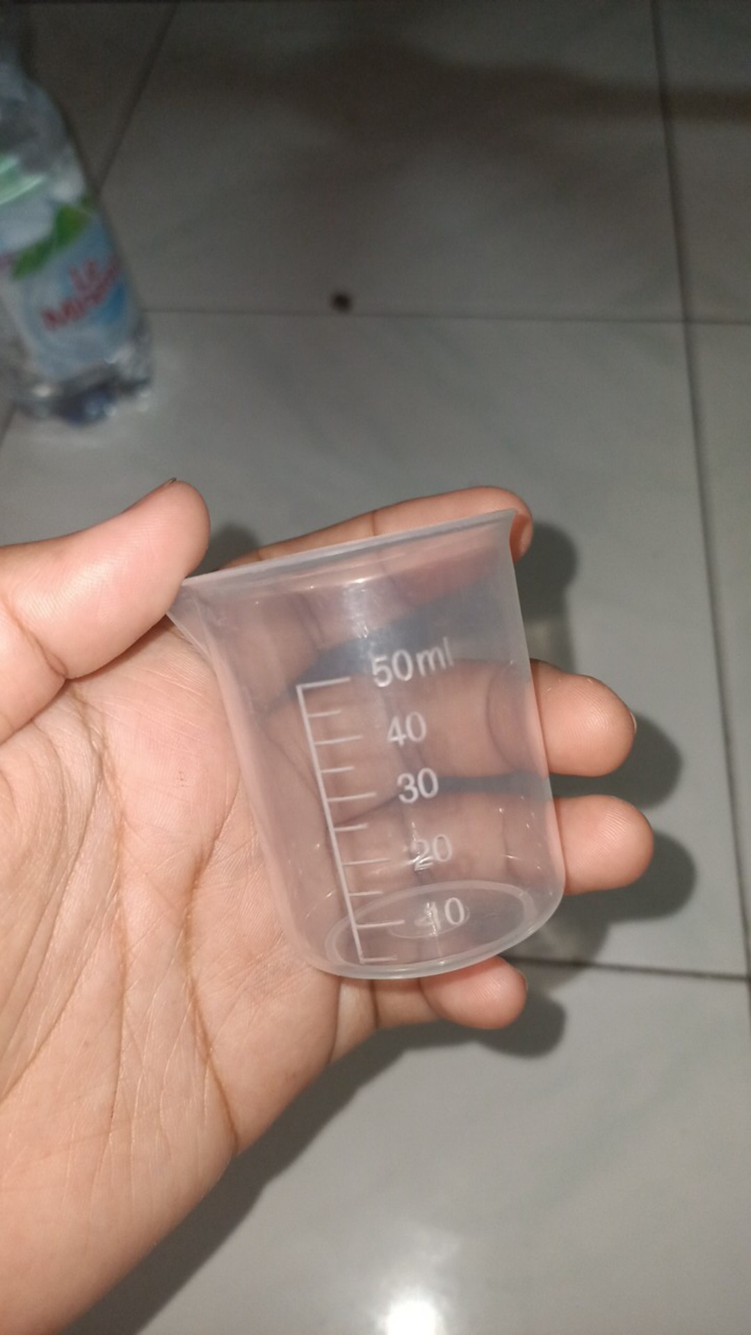 Gelas Takar 50ml Gelas Ukur Plastik Mini Transparan