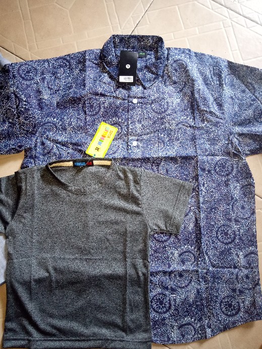 Medellin Kemeja Batik Pria Lengan Panjang Premium 10176 Biru