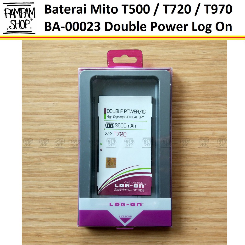 Baterai Handphone Mito T500 T720 T970 BA-00023 BA00023 Original Double Power Batre Batrai BA 00099