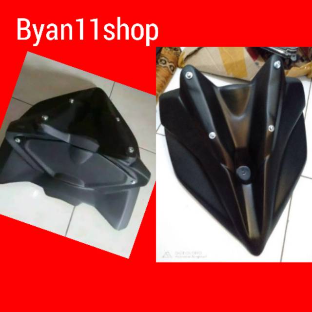 Tameng kedok Vario LED 125cc/150cc/2015/2018 tanpa kaca windshield Visor nya