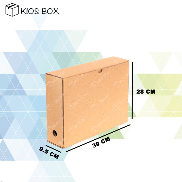 

File-Box- Kardus Box Arsip / Box File Kecil Polos 39X9.5X28 -Box-File.