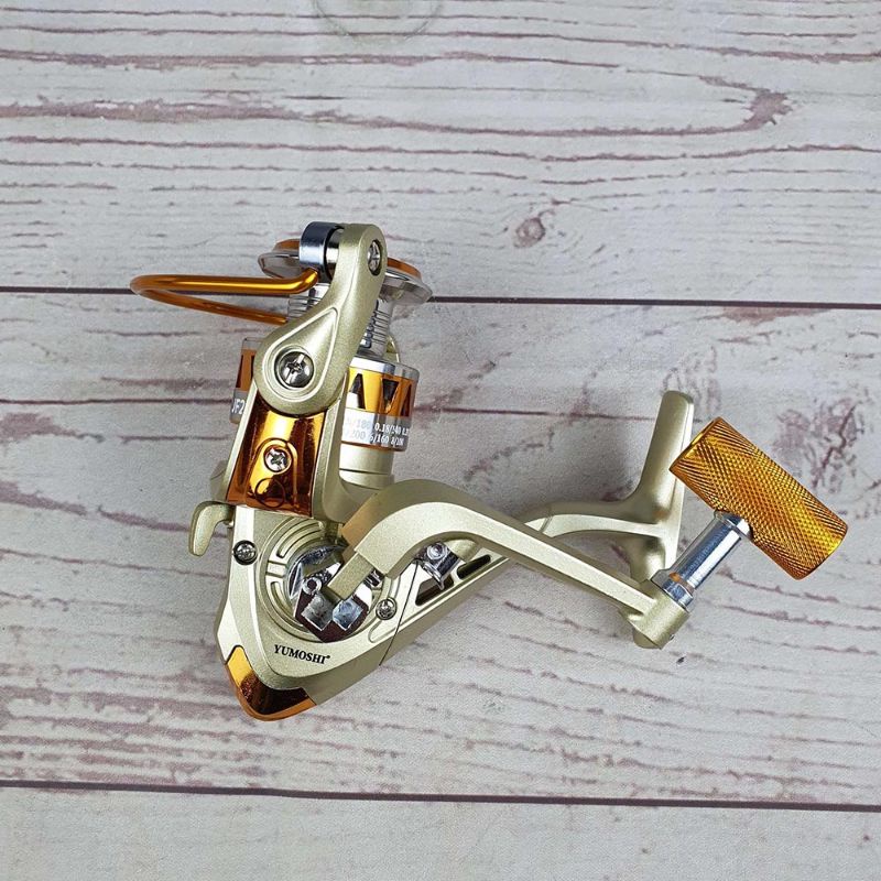 YUMOSHI JF 2000 3000 5000 Reel Pancing Spinning 5.2:1 Gear Ratio - Gold