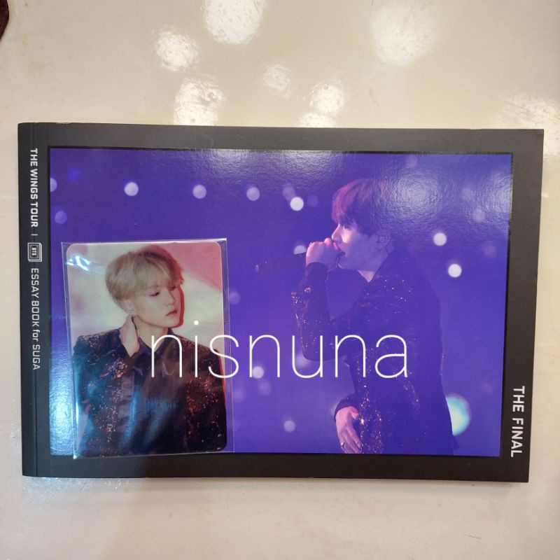 BTS Wings Tour Essay Book - SUGA (booked)