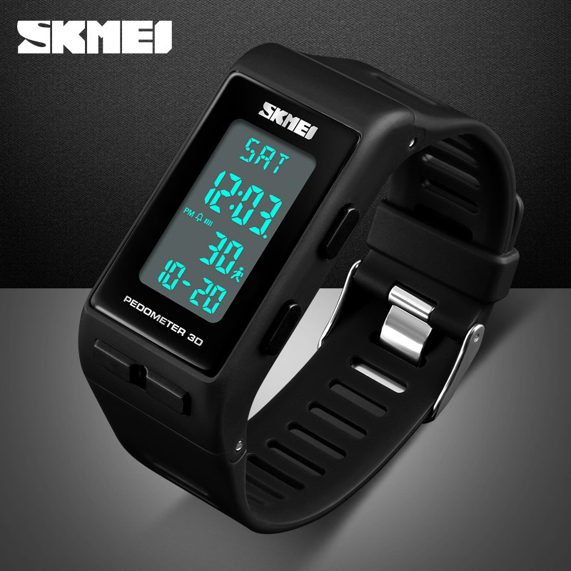 Jam Tangan Digital Sport Pedometer Kalori - 1363 - Black - EMWSCABK SKMEI