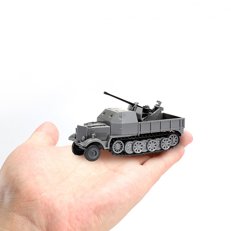 Mainan Rakit Model Mobil Militer Cougar M3A1 Jeep Willis Jeep WW2 4D Skala 1 / 72 Untuk Hadiah