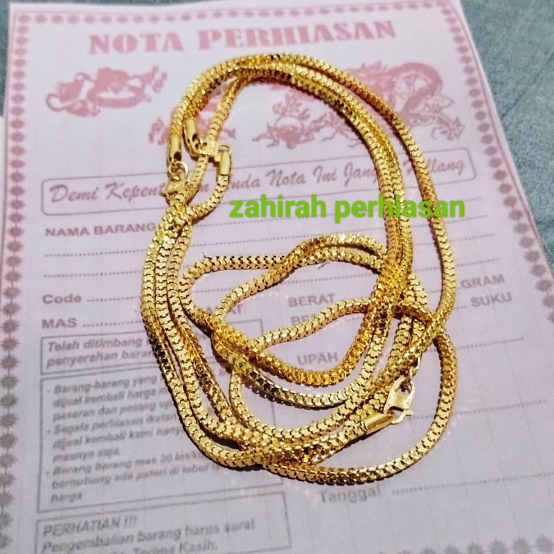 COD kalung Milano emas kalung perhiasan wanita awet dan tahan lama