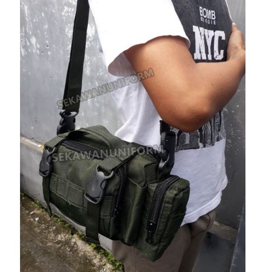 Tas selempang Hijau Army Tactical