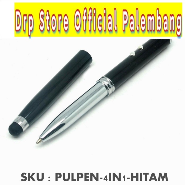 Pulpen Multifungsi 4in1 -Senter - Laser Pointer - Pen - Stylus - T0054