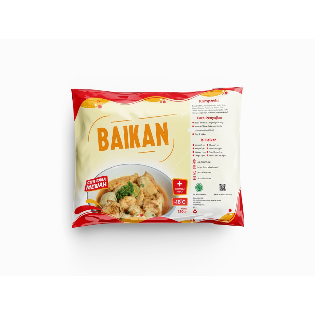 

BAIKAN BASO IKAN (KEMASAN 250gr)