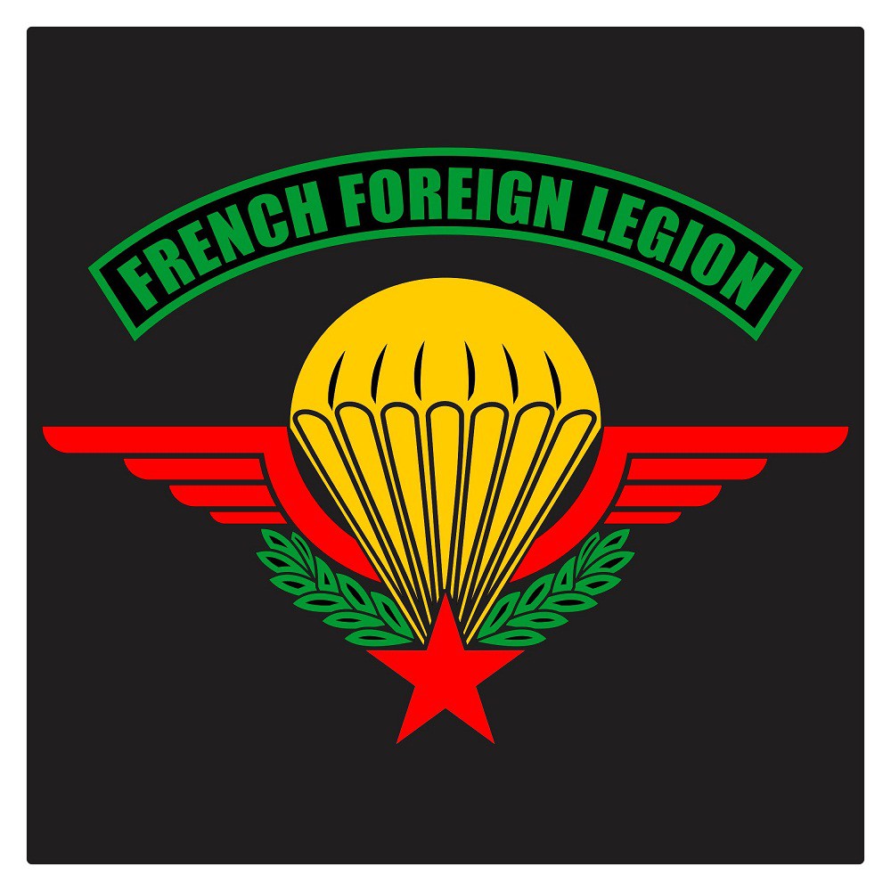 

French Foreign Legion Parachute Badge, Cutting Sticker