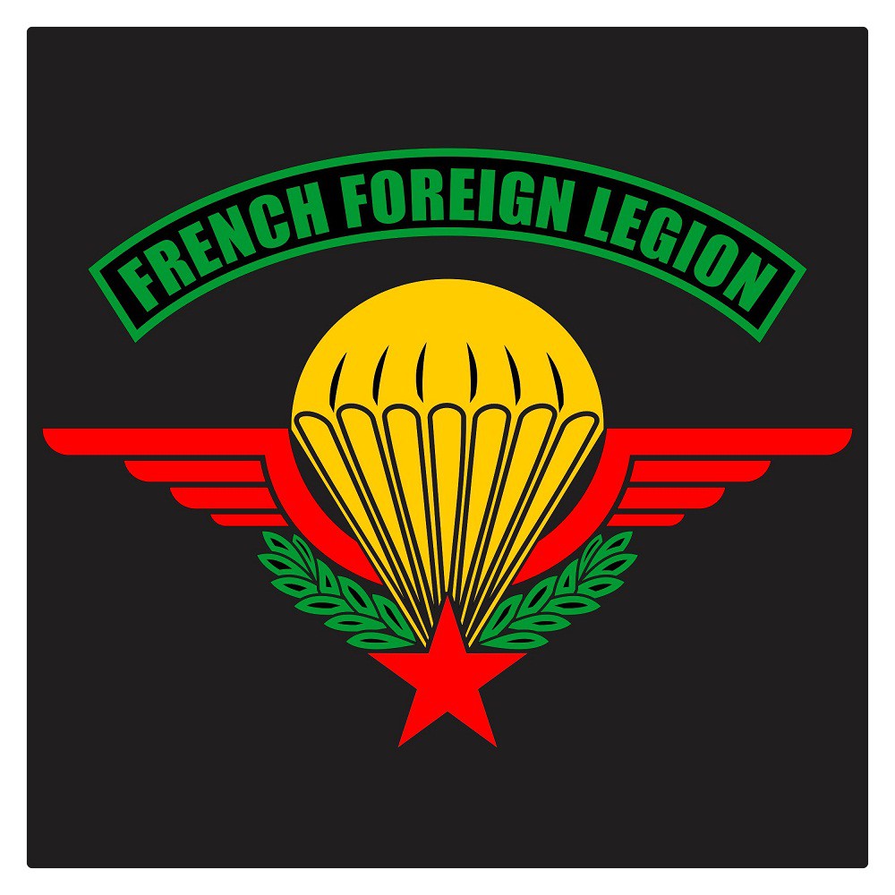 

French Foreign Legion Parachute Badge, Cutting Sticker