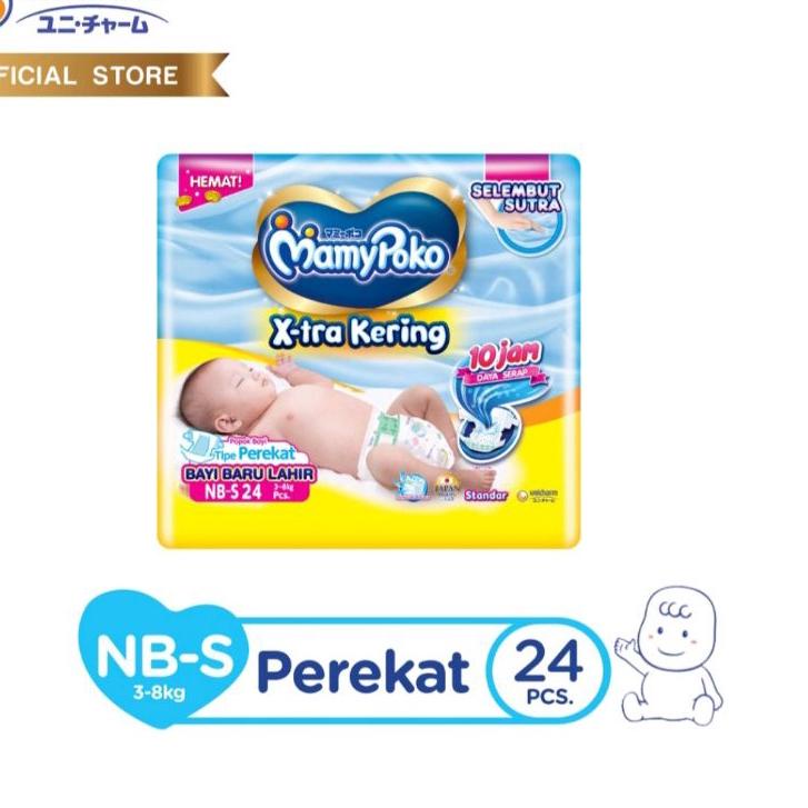 Price Pool MamyPoko Xtra Kering Popok Perekat Newborn | Mamy Poko Pampers Tape NB S 24 NB S 12 Isi 1