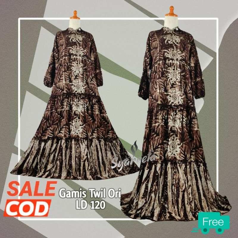 Gamis Twill Ori Premium Jumbo LD 120