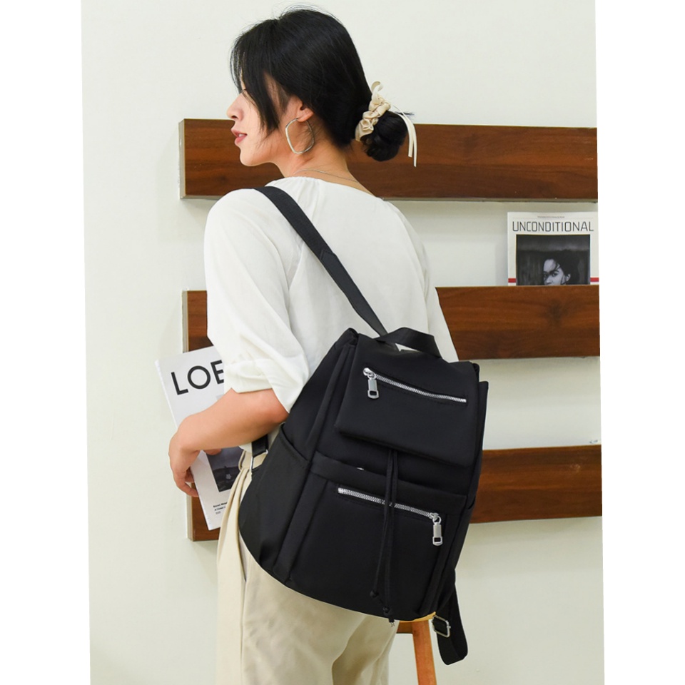 TAS RANSEL WANITA IMPORT ANTI AIR HITAM DUDLEY TA473B5 BACKPACK KOREA BRANDED GENDONG PUNGGUNG CEWEK SEKOLAH KULIAH KERJA BESAR BATAM FASHION KEKINIAN REMAJA