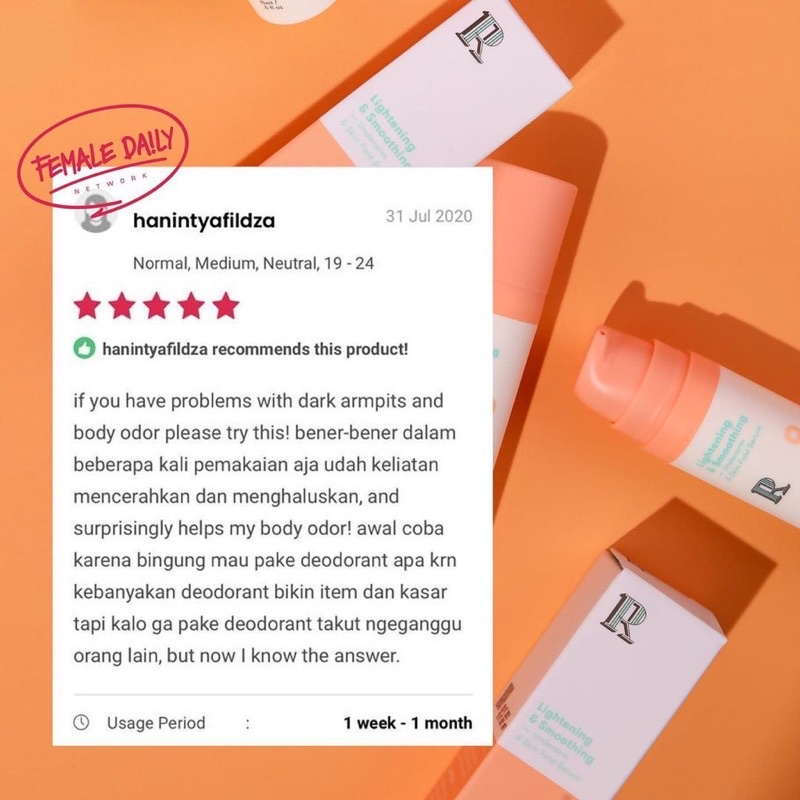 ROCEO lightening &amp; smoothing underarm serum ketiak cerah