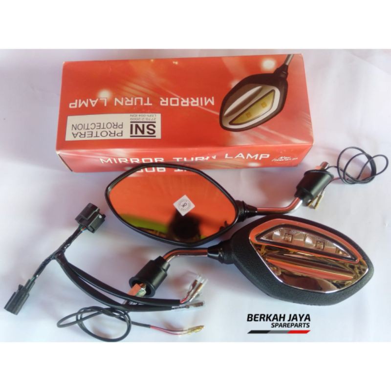 Spion LED Lampu Original Honda Vario Beat/Beat 2020 Genio-Vario Gagang Chrome