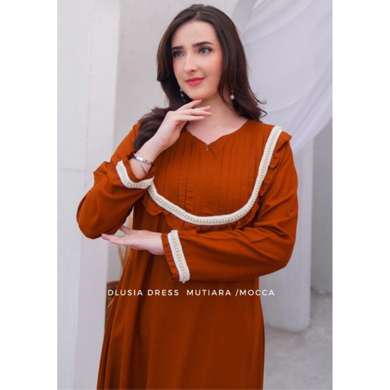 Daster Arab Dlusia MUTIARA Long Dress Rayon Super