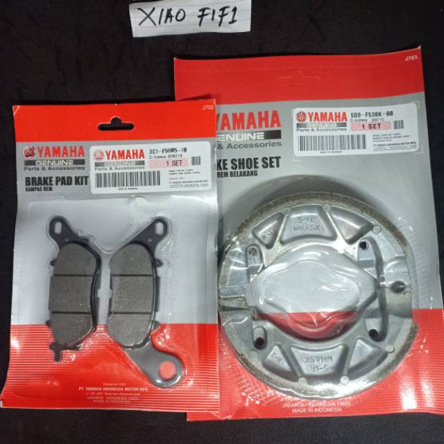 Kampas rem + dispad depan Vega ZR ,Jupiter MX,Mio soul,Mio j