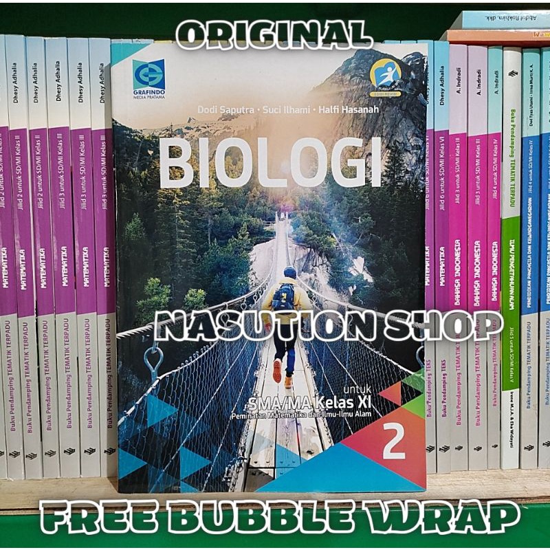 Buku Biologi Kelas 2 / Xl 11 SMA Grafindo K13 Revisi Peminatan Original