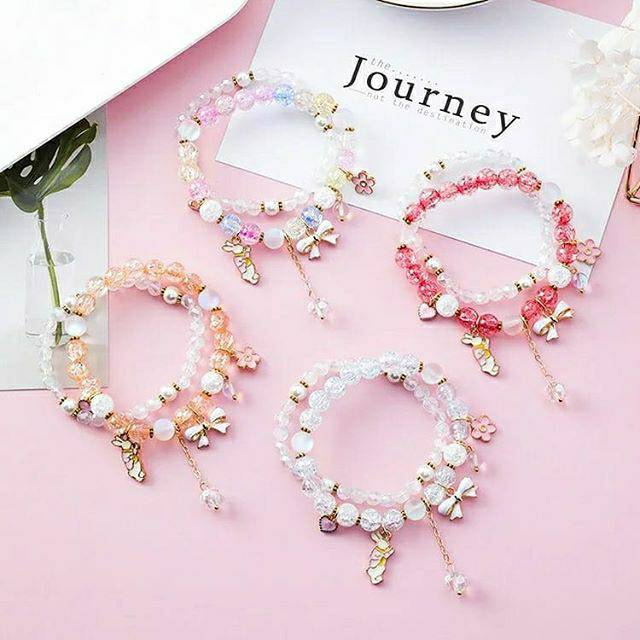 Charms gelang anak dewasa perempuan bangle bracelets cantik aksesories accesories disney