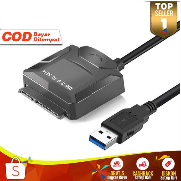 E-yield Kabel Adapter USB 3.0 to SATA for 3.5/2.5 Inch HDD SSD Converter Data Hardisk External