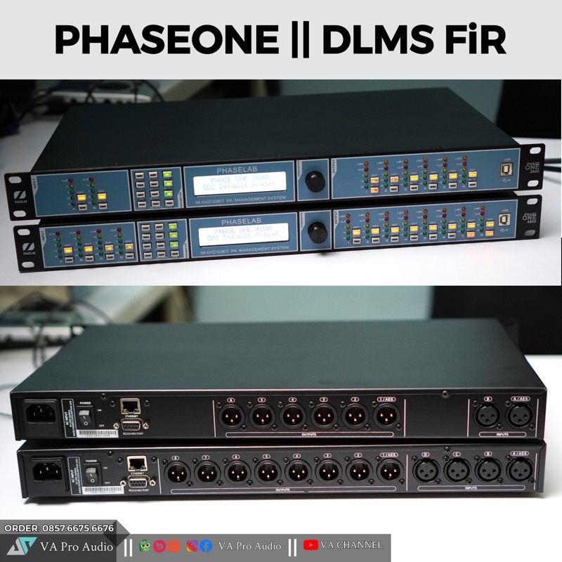 speaker management dlms phaselab Phaseone 2600 4800 Fir Teknologi