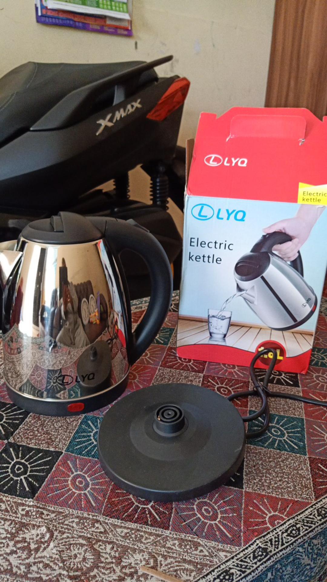 Teko Listrik Lyq[original 100% Bisa Cod]  Pemanas Air Kettle Listrik - Ceret Pemanas Air Electric 2l