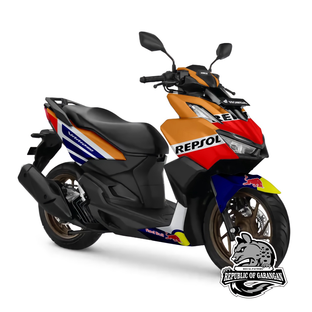Decal Sticker Vario 160 full body - Dekal Stiker  lis Vario 160 New 2022 motif repsol motogp