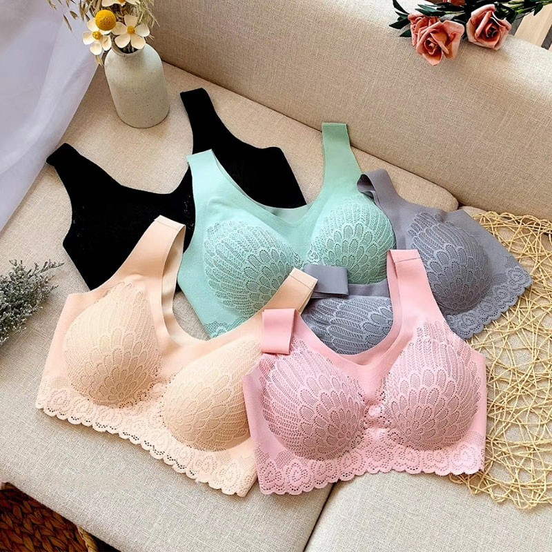 KINDSTORE❤ | Jelly motif Bra Push Up / Bra Wanita Seamless