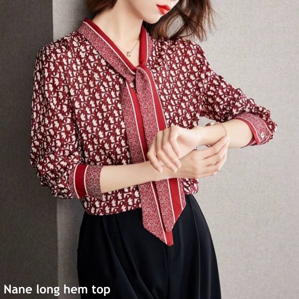 Nane long hem top - Thejanclothes