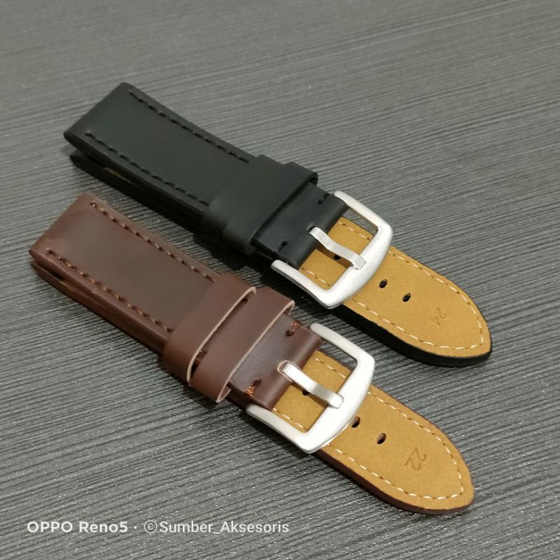 Watch Strap Tali Jam Tangan Kulit Untuk semua merek jam tangan Tali Zamora 20,22,24,26 mm hitam coklat