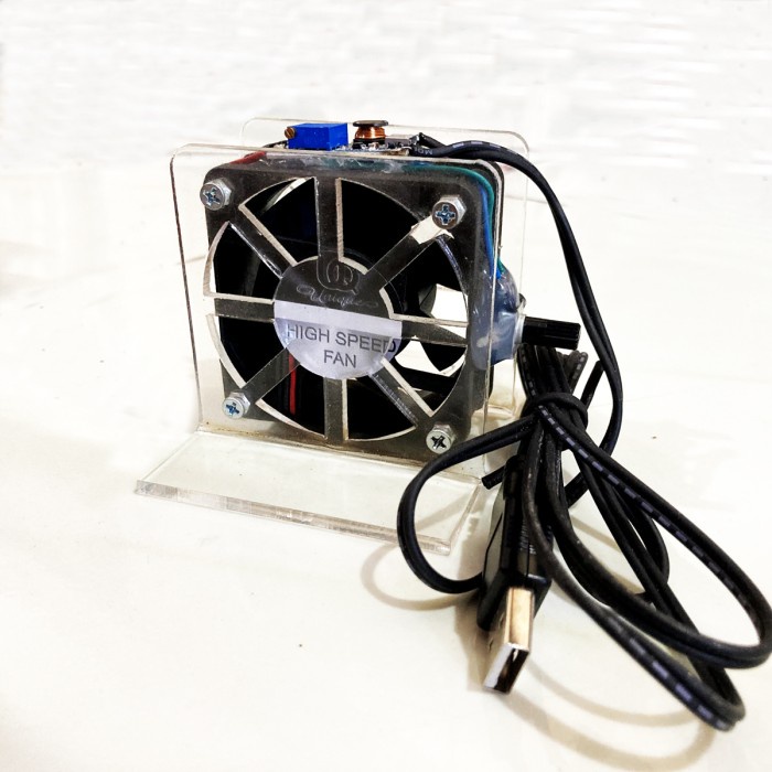 Turbo Fan Portable Usb 5v 7.000 RPM / Kipas Stand Acrylic High Speed