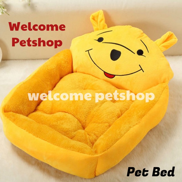 Kasur Hewan Peliharaan Motif Winnie The Pooh / Anjing / Kucing / Kasur Hewan (Pet Bed)