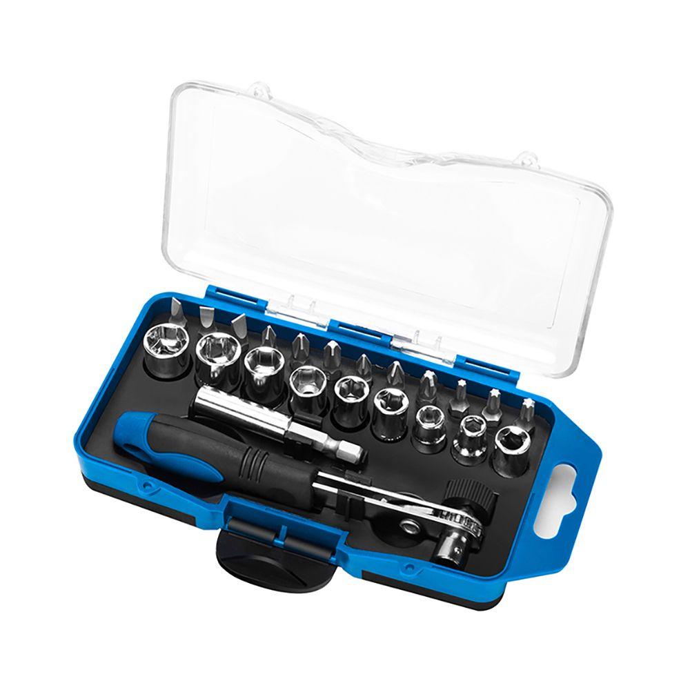 Populer Ratchet Bits Kit Alat Perbaikan Multifungsi Quick Wrench Socket Extension Rod