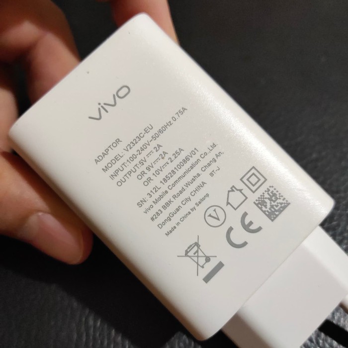 TRAVEL CHARGER VIVO V2323C-EU - COLOKAN TYPE C - ORI