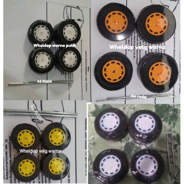 Ban wheldop untuk miniatur bus & Truk Oleng tersedia Skala 50,43,30,20,18,&14