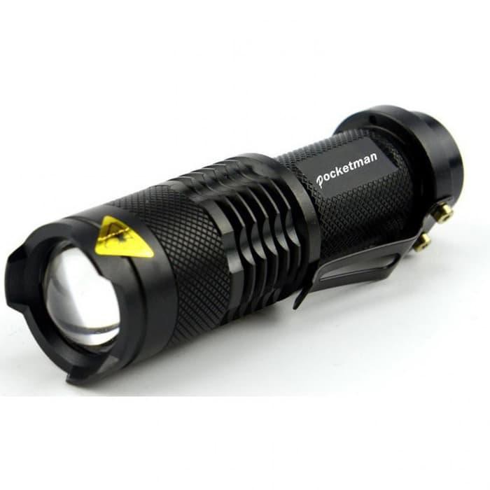 Senter Police Pocketman Senter LED Flashlight 2000 Lumens Waterproof M770