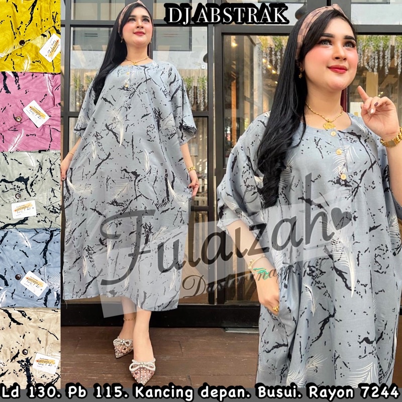 Daster Jumbo Rossa Ld 130 | Baju Tidur Wanita Dress Kekinian Bumil Busui Kancing depan