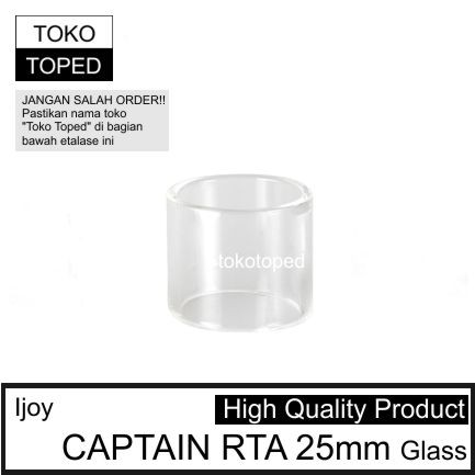 Ijoy CAPTAIN RTA 25mm Replacement Glass | 25 kaca pengganti 3.8ml