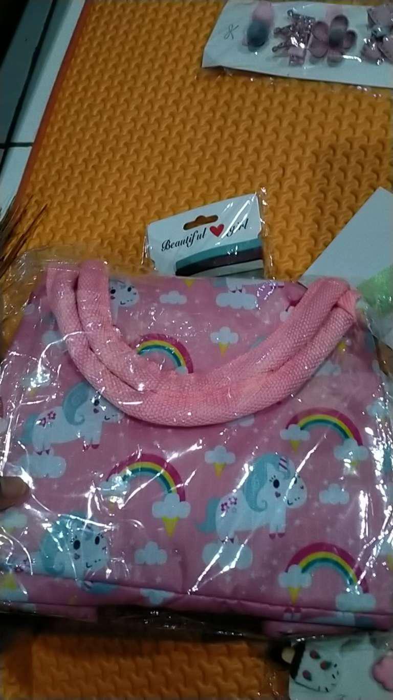 Ob07 Tas Bekal Lunch Cooler Bag Box Makanan Alumunium Foil / Kotak Makan Anak Bermotif
