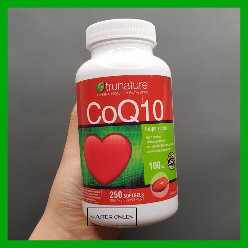 Trunature CoQ10 100mg 250 softgel COQ 10 Co Q10 100 mg vitamin jantung USA bukan kirkland blackmores