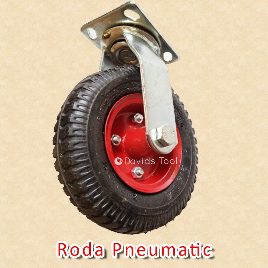 Roda Troli Ban Gerobak Pneumatic 8 inch