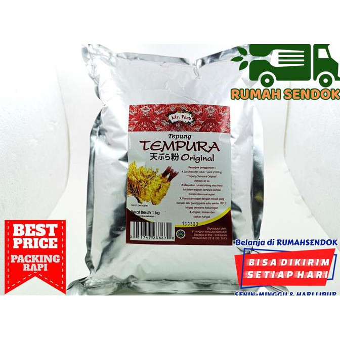 

Tepung Tempura Flour Premix Instan Mr. Food 1000Gr *