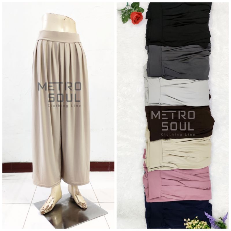 Celana Kulot Jersey PREMIUM  Rempel Pita All Size