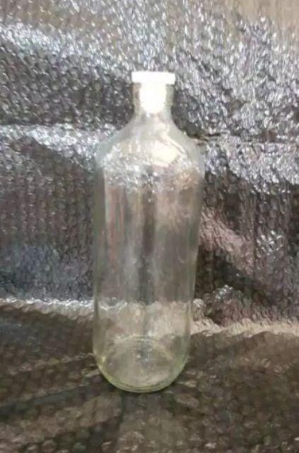 Botol Bensin 1 Liter  /  Botol Kaca Bening Bolles Botol Botol  Jamu / Bensin 1 Liter  1000 Ml Gosend