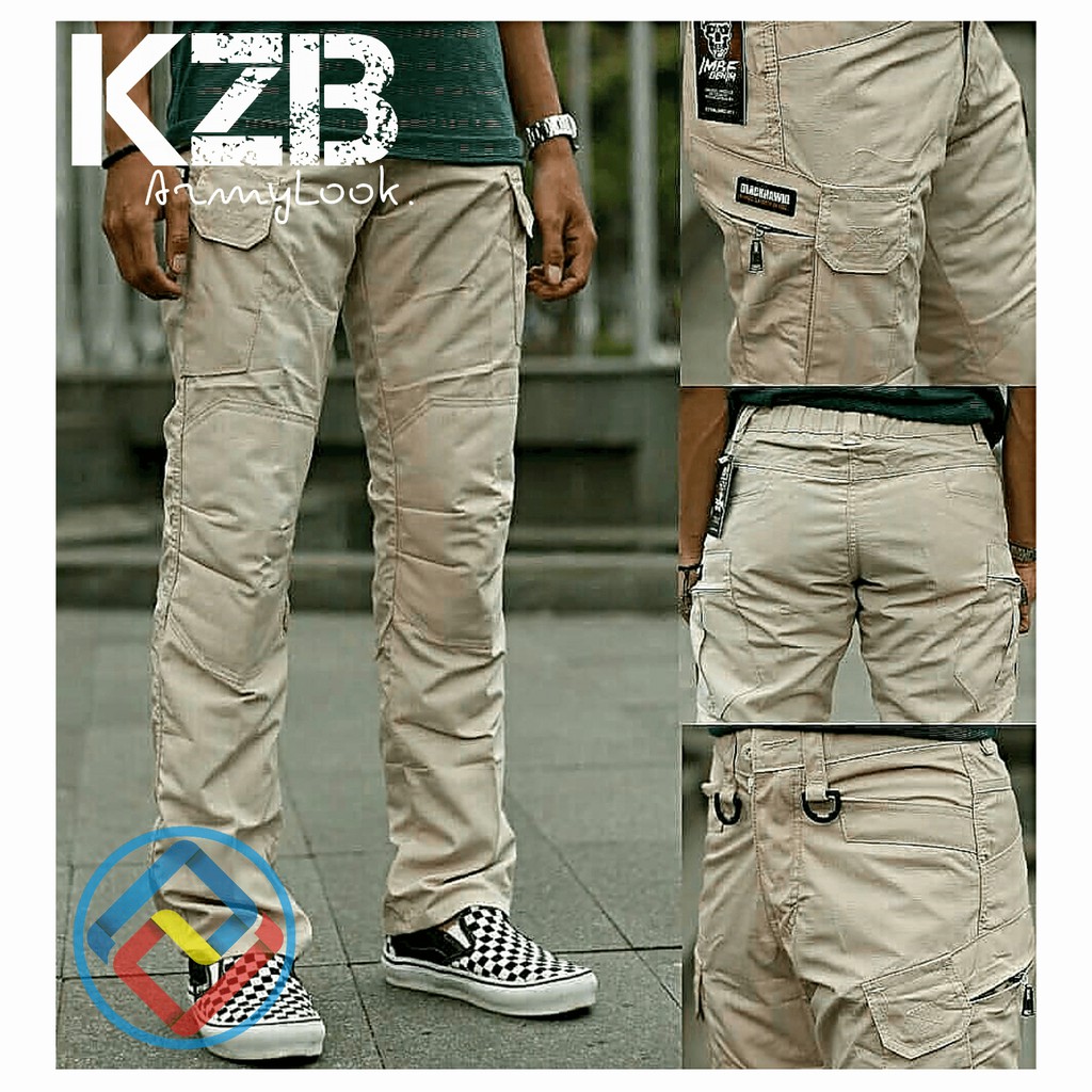 Celana Tactical Panjang-Cream