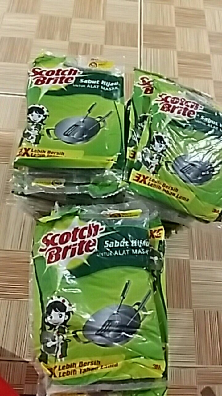 3m Scotch Brite Sabut Cuci Piring Sabut Hijau Id 10