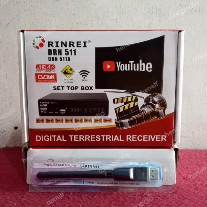Set Top Box Tv Digital Dvb Rinrei Drn 511A/Drn 511W + Dongle