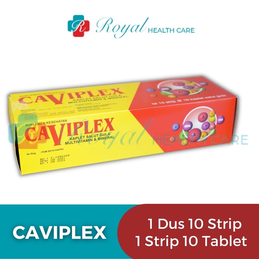 CAVIPLEX BOX 100 TABLET Membantu Memenuhi Kebutuhan Vitamin dan Mineral